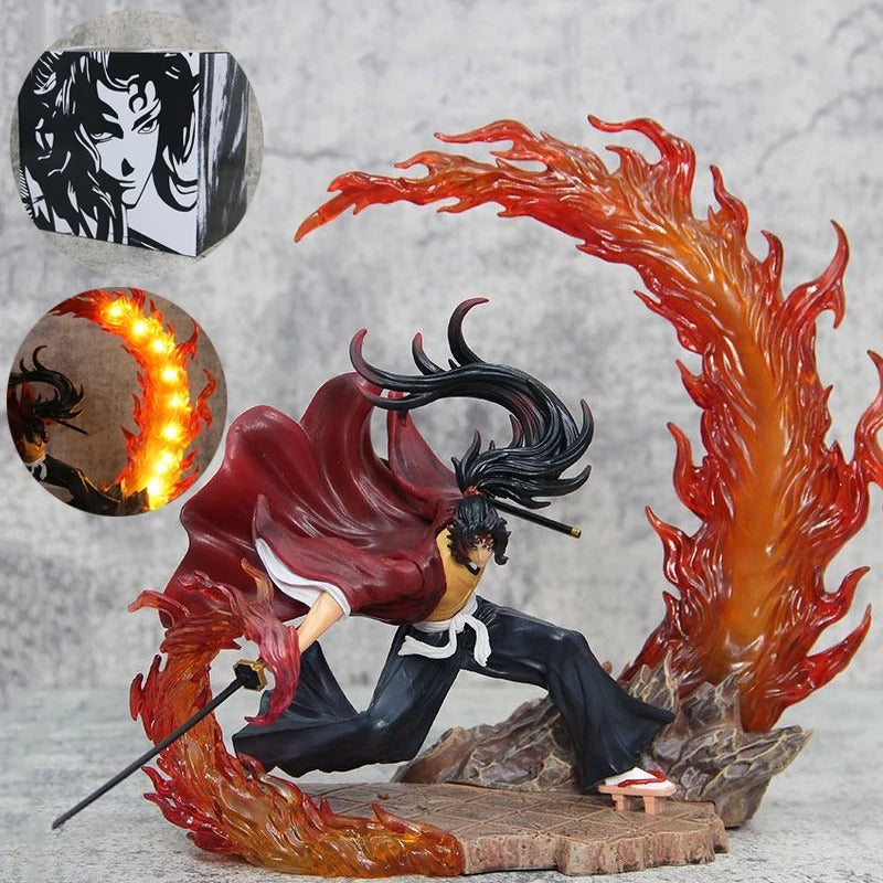 Yoriichi Tsugikuni Demon Slayer LED Light Up The Sun Breather Action Figure 25cm