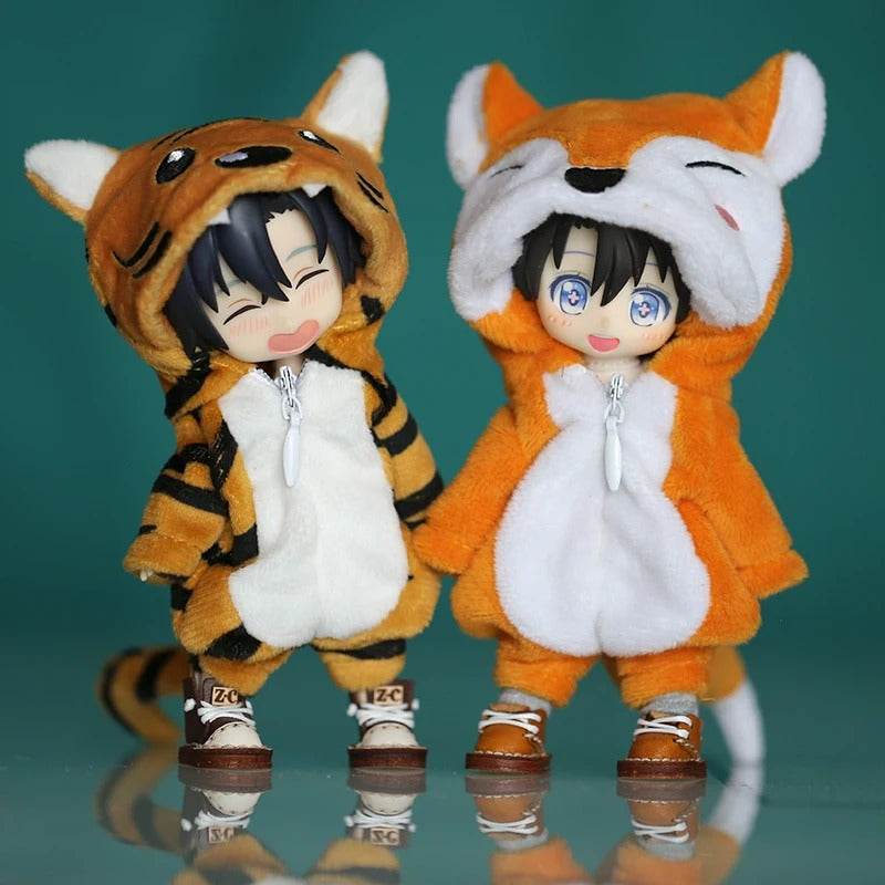 Animal Onesie Nendoroid Figures – Cute Mini Anime Collectibles with Dinosaur, Shark, Panda & More