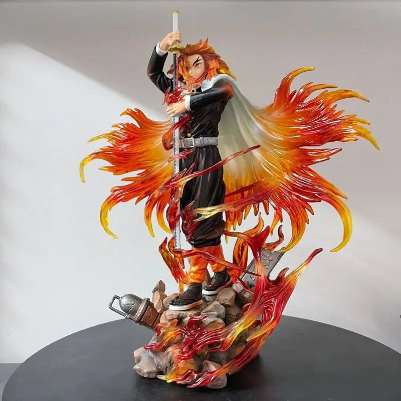 Rengoku Kyojuro Demon Slayer Flame Hashira Action Figure Kimetsu no Yaiba Anime & Manga 30cm