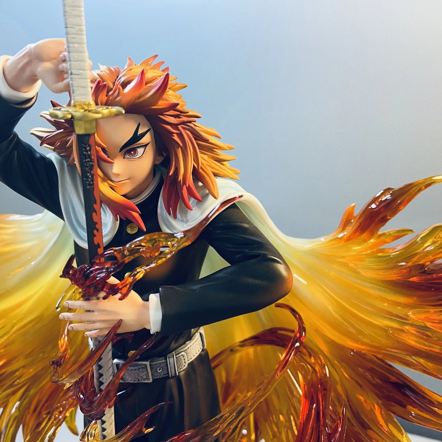 Rengoku Kyojuro Demon Slayer Flame Hashira Action Figure Kimetsu no Yaiba Anime & Manga 30cm