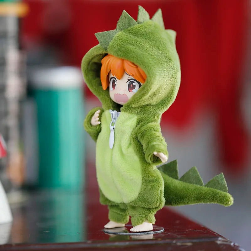 Animal Onesie Nendoroid Figures – Cute Mini Anime Collectibles with Dinosaur, Shark, Panda & More