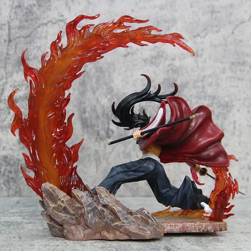 Yoriichi Tsugikuni Demon Slayer LED Light Up The Sun Breather Action Figure 25cm