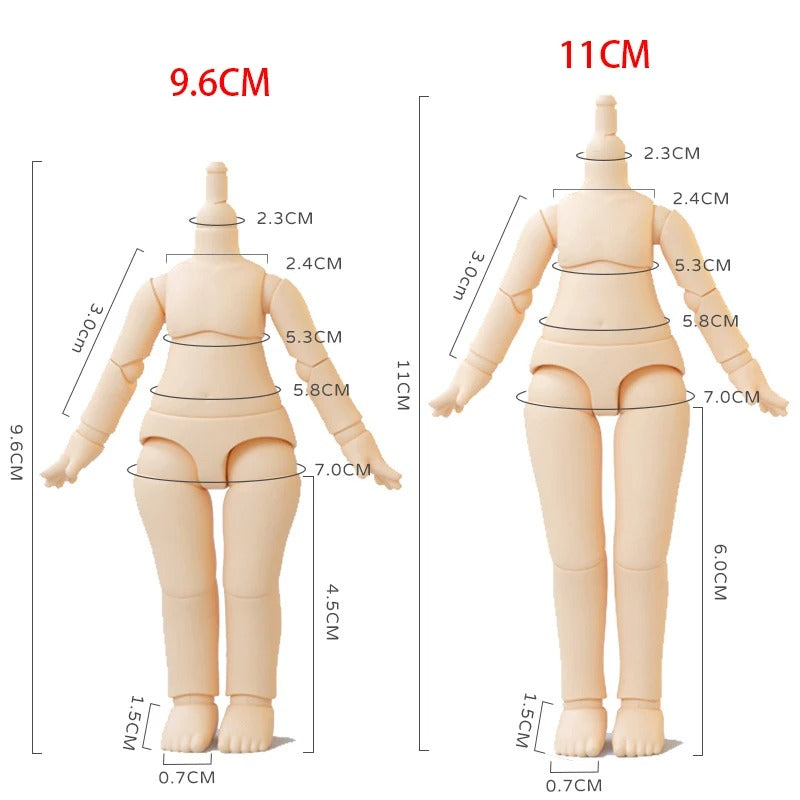 Customizable Nendoroid Plain Body Parts – Extendable DIY Anime Chibi Figures