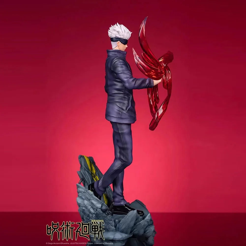 Satoru Gojo Jujutsu Kasien RED Cursed Technique Reversal Action Figure 28cm