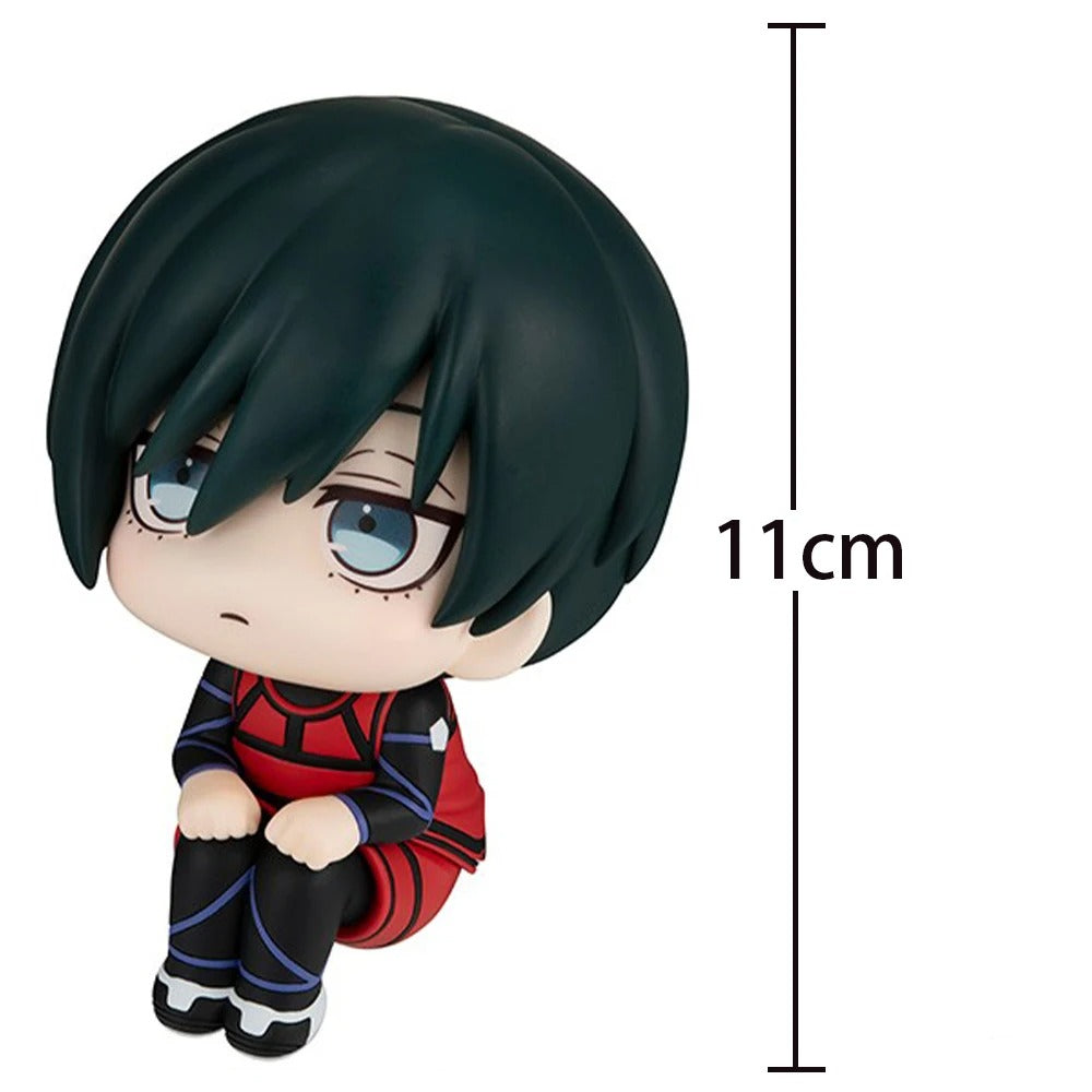 Blue Lock Chibi Football Anime Lookup Action Figures / Itoshi Sae, Reo Mikage, Rin Itoshi