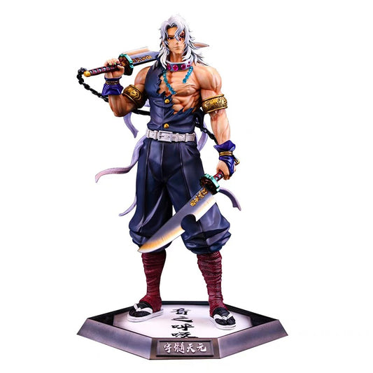 Tengen Uzui Demon Slayer Stance Action Figure Sound Breathing Hashira 30cm