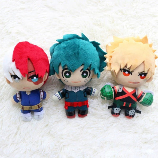 My Hero Academia Plushies & Soft Toys Midoriya / Bakugou / Todoroki 15cm - ZenAnimeMarket
