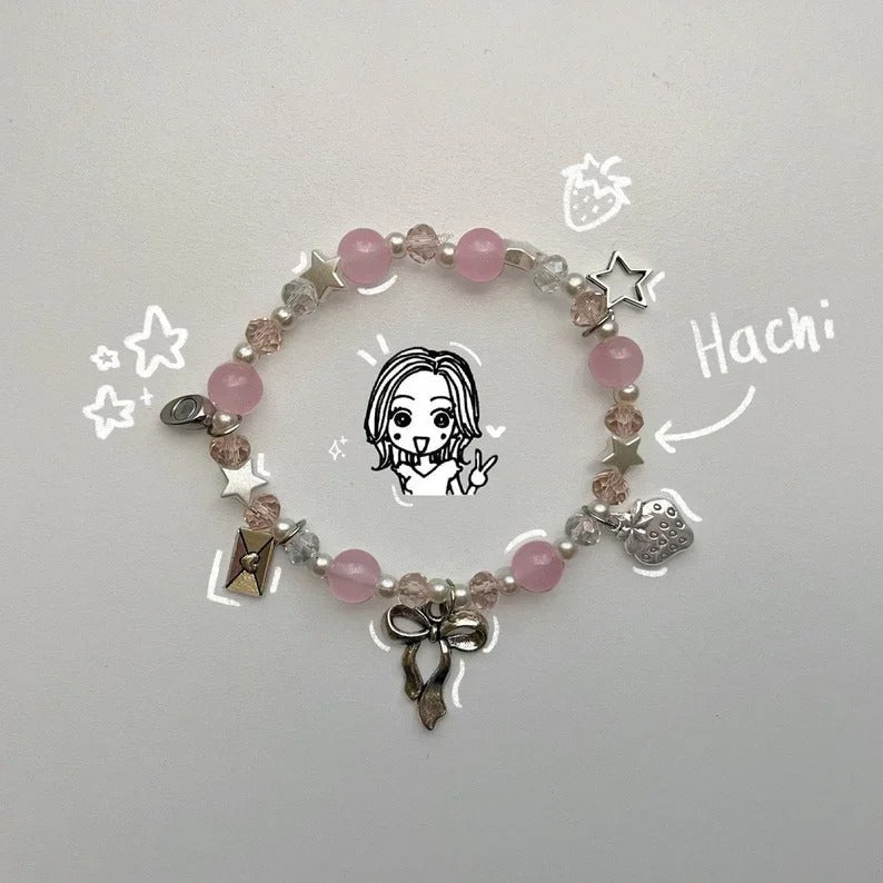 Nana Matching Bracelets Nana Osaki & Nana Komatsu Beaded Jewelery - ZenAnimeMarket