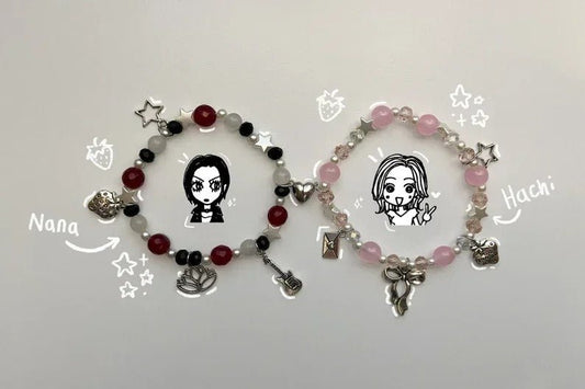 Nana Matching Bracelets Nana Osaki & Nana Komatsu Beaded Jewelery - ZenAnimeMarket