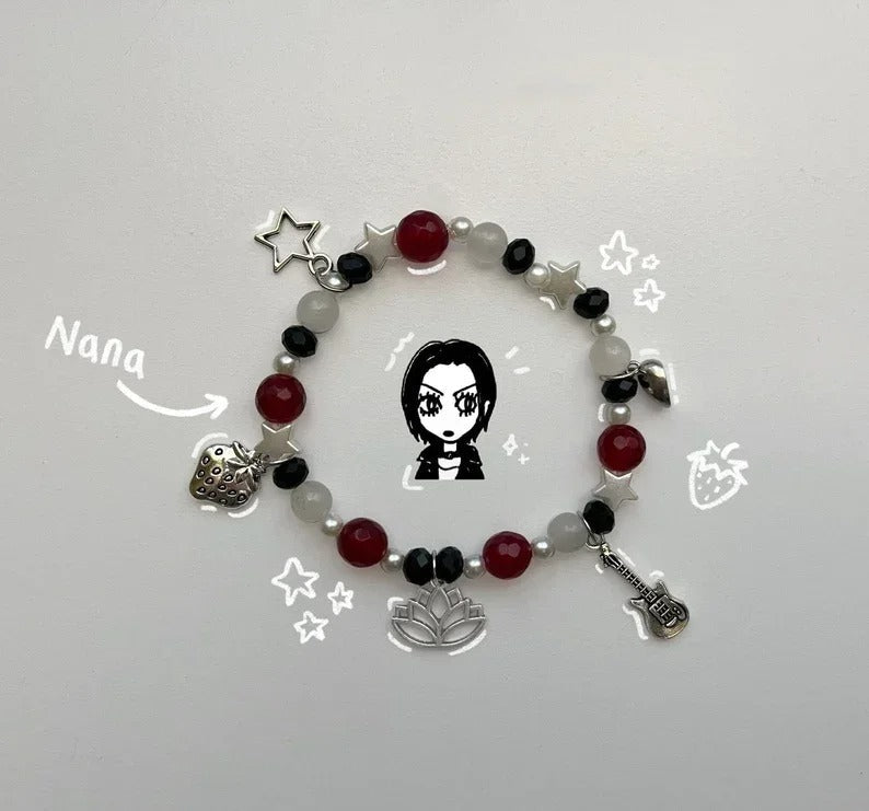 Nana Matching Bracelets Nana Osaki & Nana Komatsu Beaded Jewelery - ZenAnimeMarket