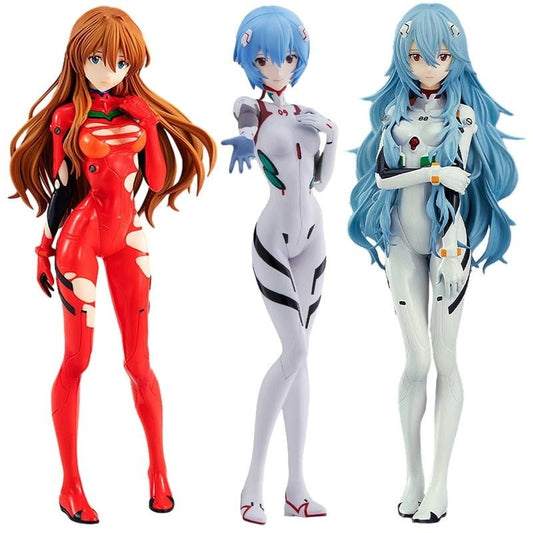 Neon Genesis Evangelion Anime Action Figures Ayanami Rei & Asuka 18cm - ZenAnimeMarket