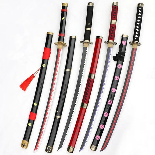 One Piece Katana Full - Sized Blade Zoro Japanese Styled Cosplay Props (104 cm) - ZenAnimeMarket