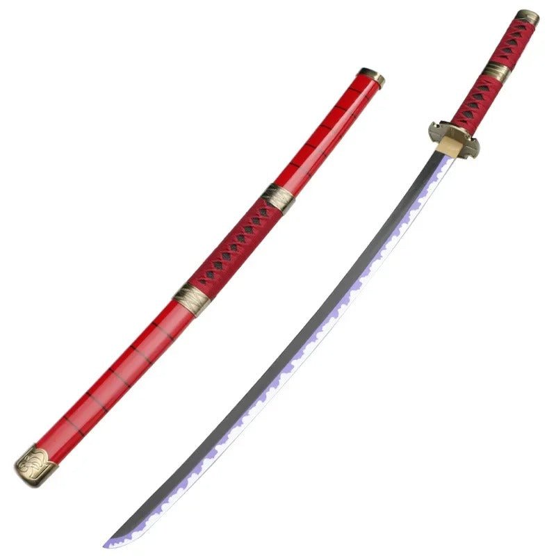 One Piece Katana Full - Sized Blade Zoro Japanese Styled Cosplay Props (104 cm) - ZenAnimeMarket