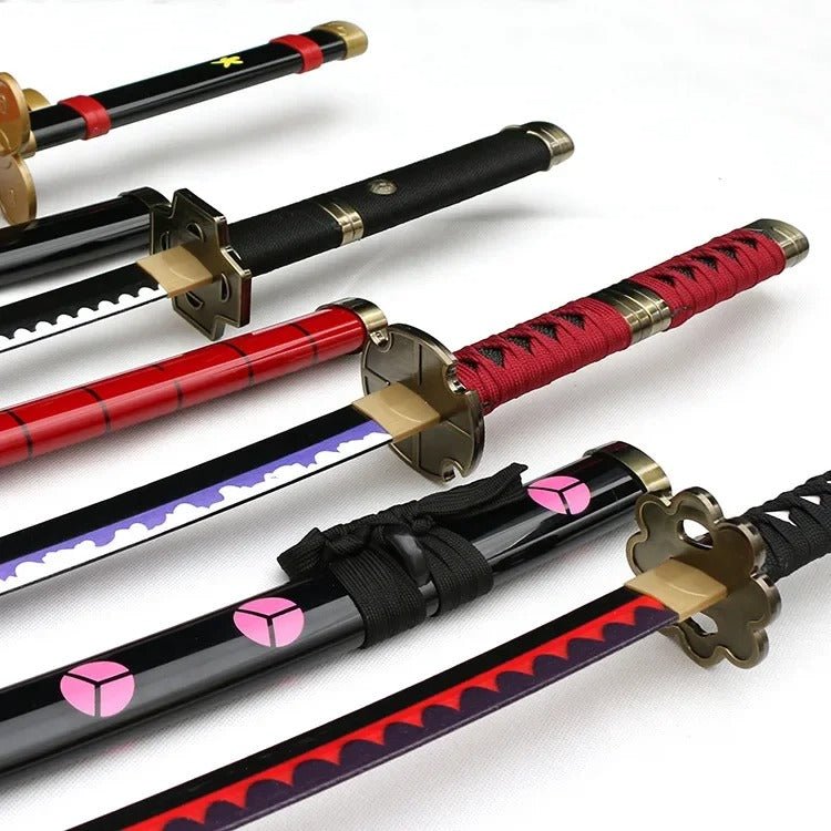 One Piece Katana Full - Sized Blade Zoro Japanese Styled Cosplay Props (104 cm) - ZenAnimeMarket