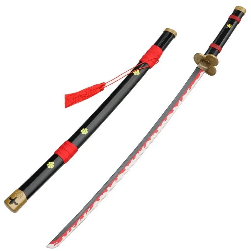 One Piece Katana Full - Sized Blade Zoro Japanese Styled Cosplay Props (104 cm) - ZenAnimeMarket