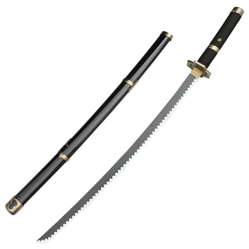 One Piece Katana Full - Sized Blade Zoro Japanese Styled Cosplay Props (104 cm) - ZenAnimeMarket