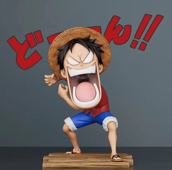 One Piece Luffy Sanji Zoro Screaming Funny Action Figure SET OF 3 - ZenAnimeMarket