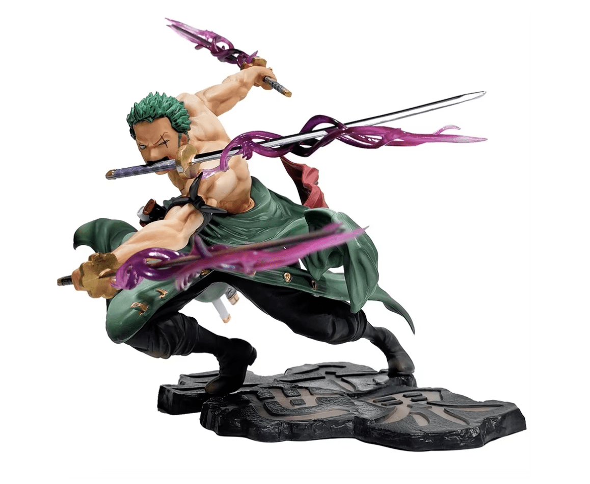 Roronoa Zoro One Piece Three - Blade Anime Action Figure 12cm - ZenAnimeMarket