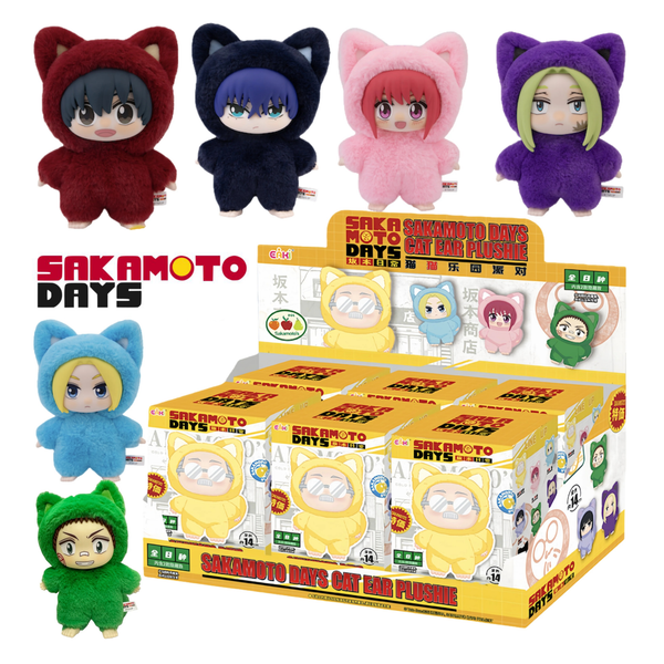 Sakamoto Days Labubu Cat Ear Plushies – Blind Box Random Selection Cute Anime Plush SD - ZenAnimeMarket
