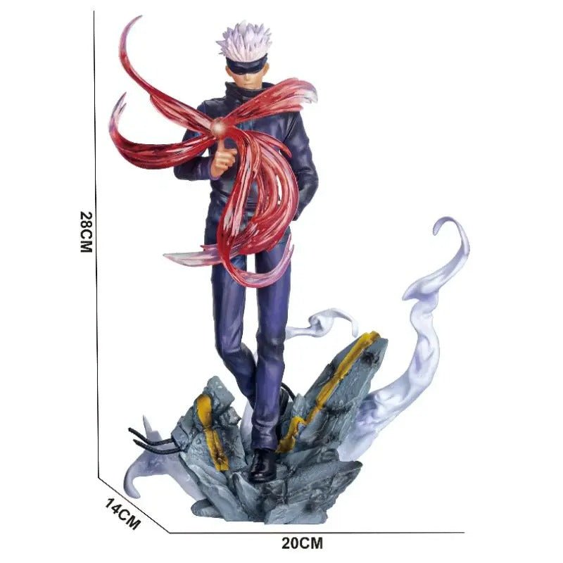 Satoru Gojo Jujutsu Kasien RED Cursed Technique Reversal Action Figure 28cm - ZenAnimeMarket