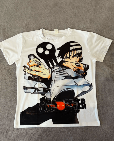 Soul Eater Y2K Gothic Anime T-Shirt – Streetwear Style for Women - ZenAnimeMarket