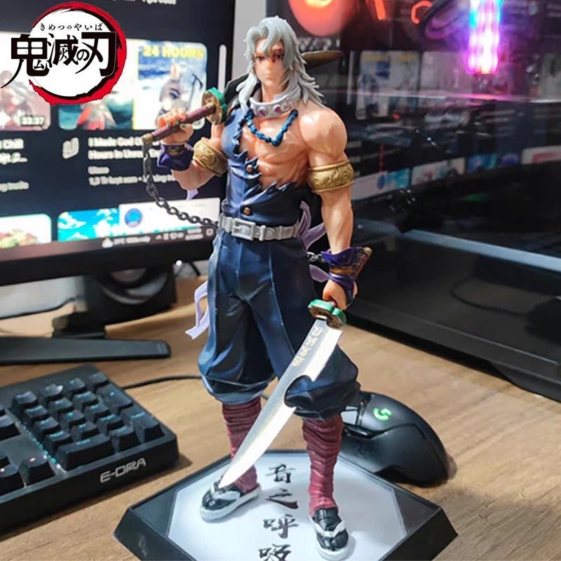 Tengen Uzui Demon Slayer Stance Action Figure Sound Breathing Hashira 30cm - ZenAnimeMarket