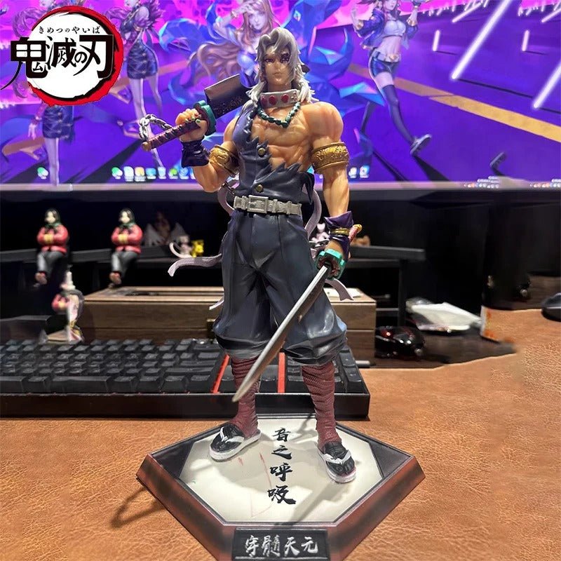 Tengen Uzui Demon Slayer Stance Action Figure Sound Breathing Hashira 30cm - ZenAnimeMarket
